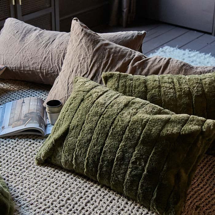 Alayna Faux Fur Cushion - Image 2