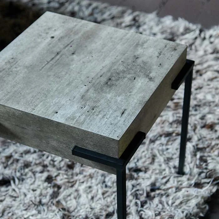 Alberton Faux Concrete Side Table - Image 3