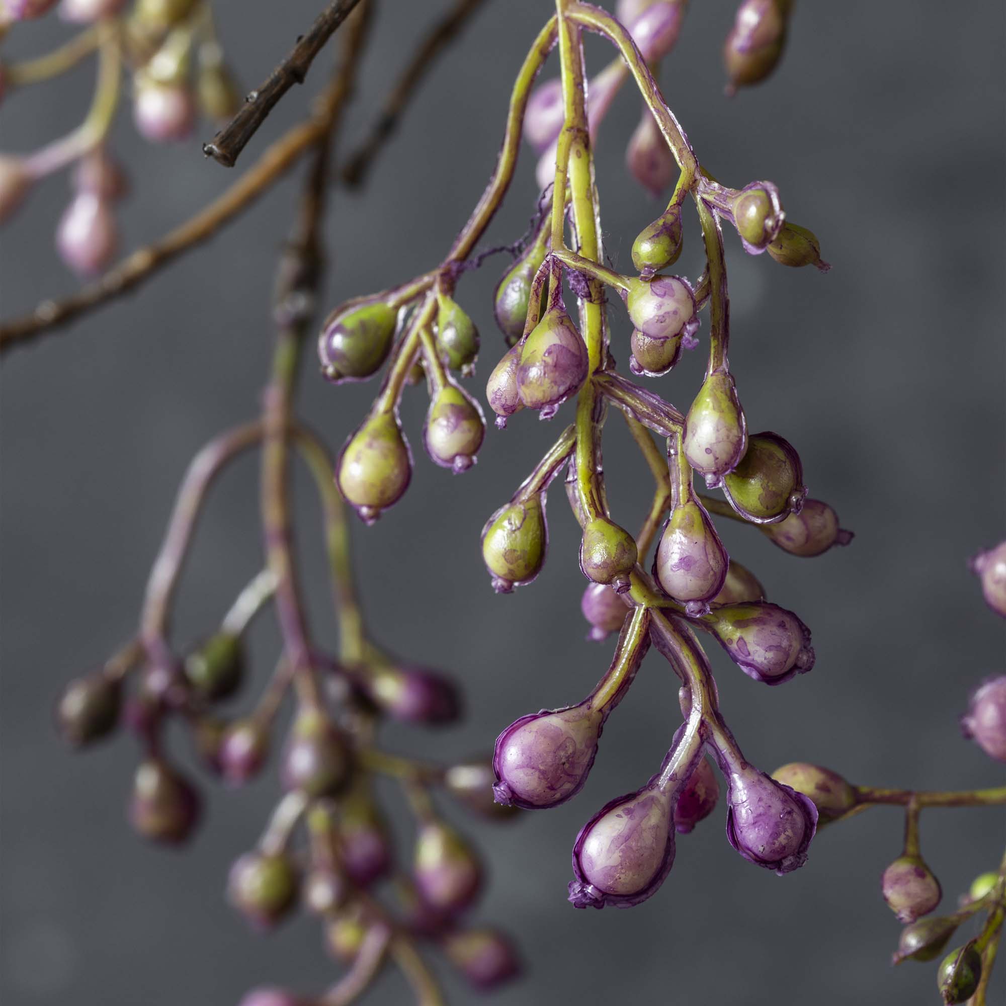 Artificial Berry Branch, Lilac - Image 2
