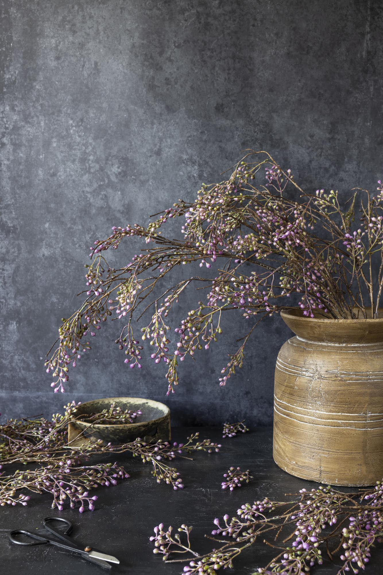 Artificial Berry Branch, Lilac - Image 5