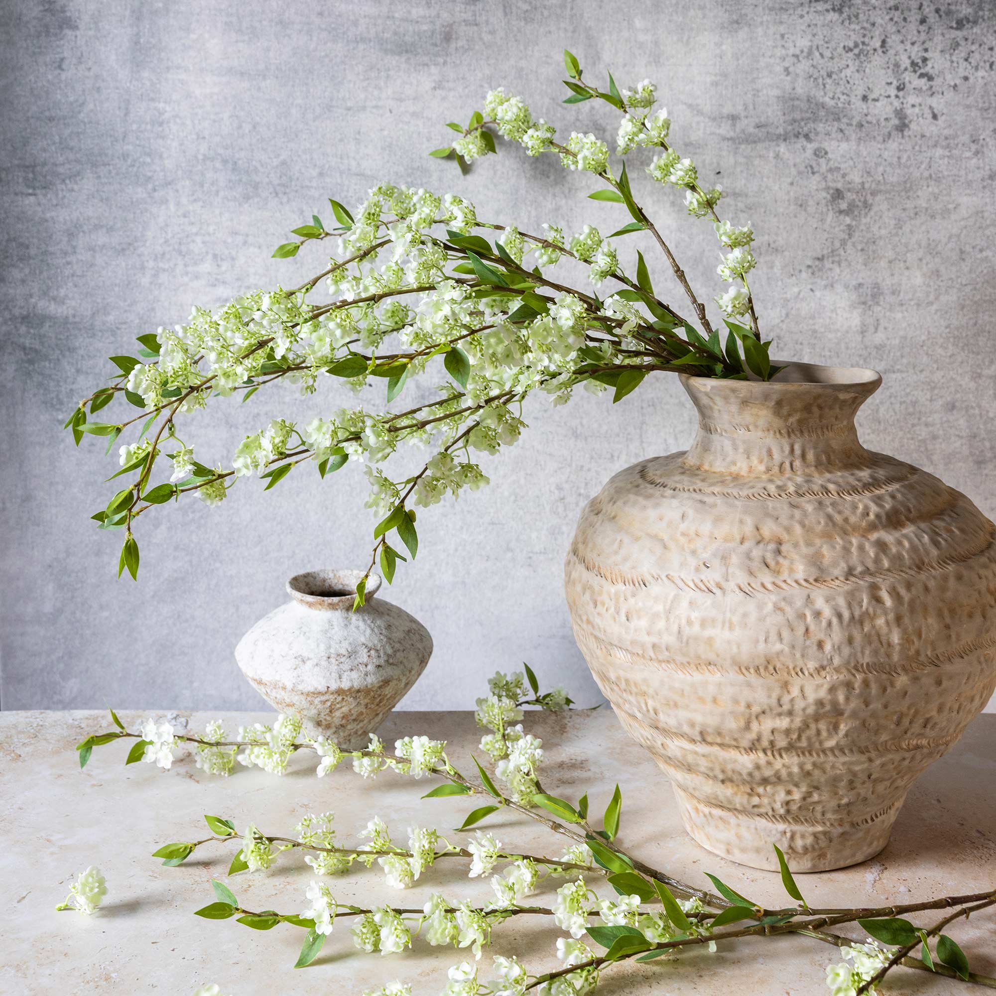 Artificial Blossom Branch, Soft Green - Image 4