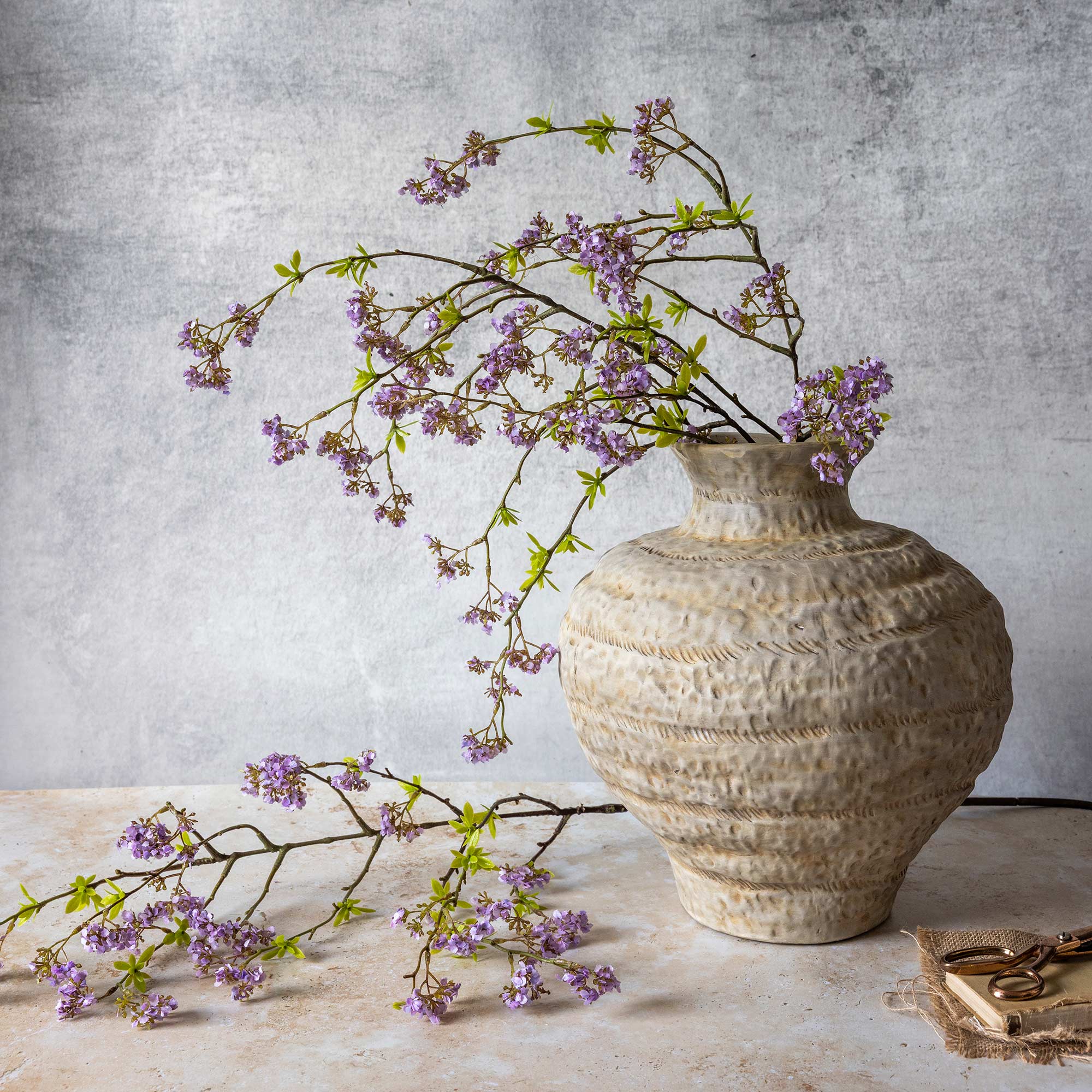 Artificial Cherry Blossom, Lilac - Image 4