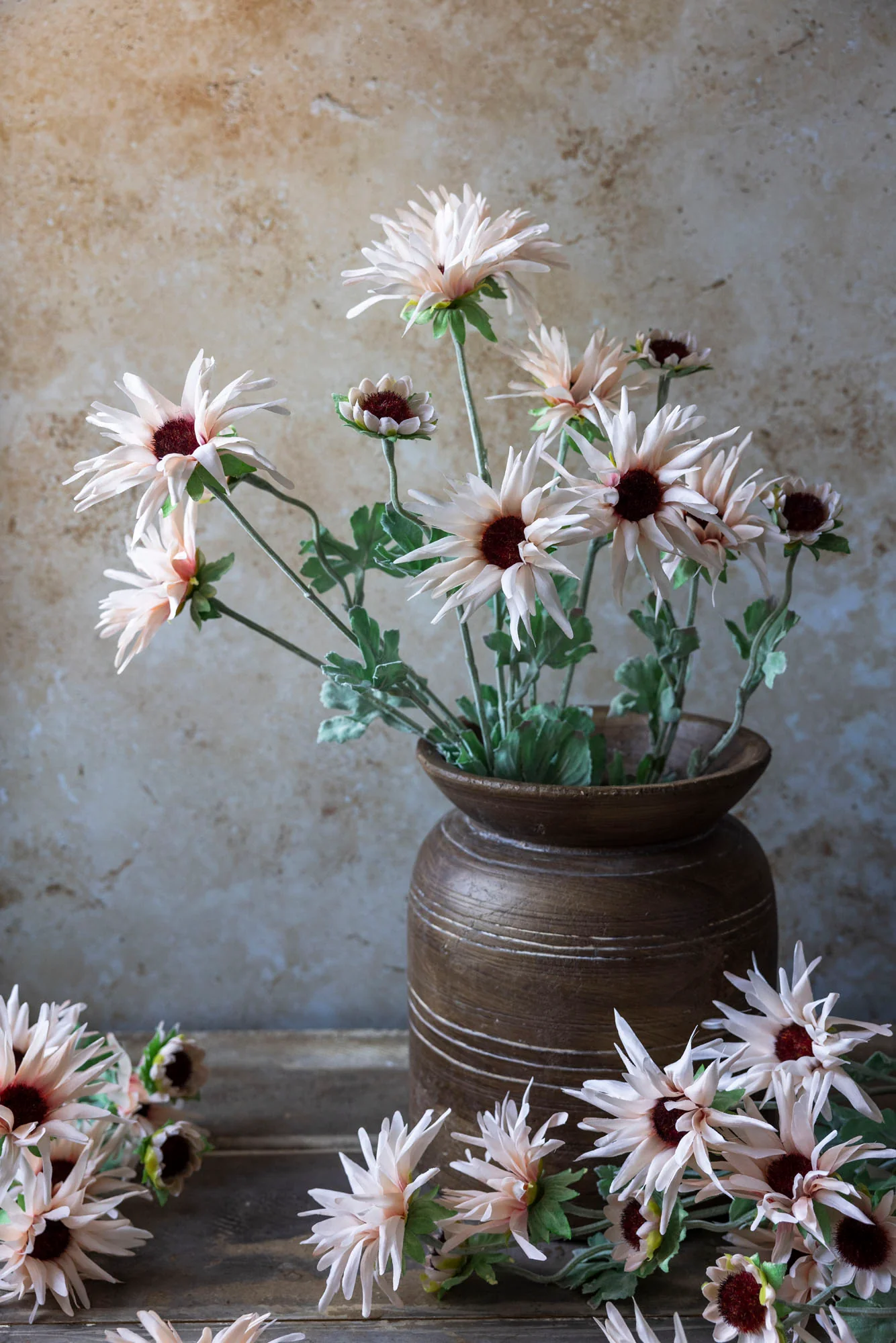 Artificial Chrysanthemum, Blush - Image 5