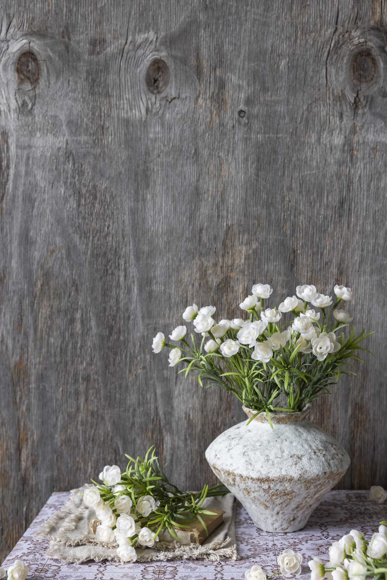 Artificial Hellebore Bunch, White - Image 8