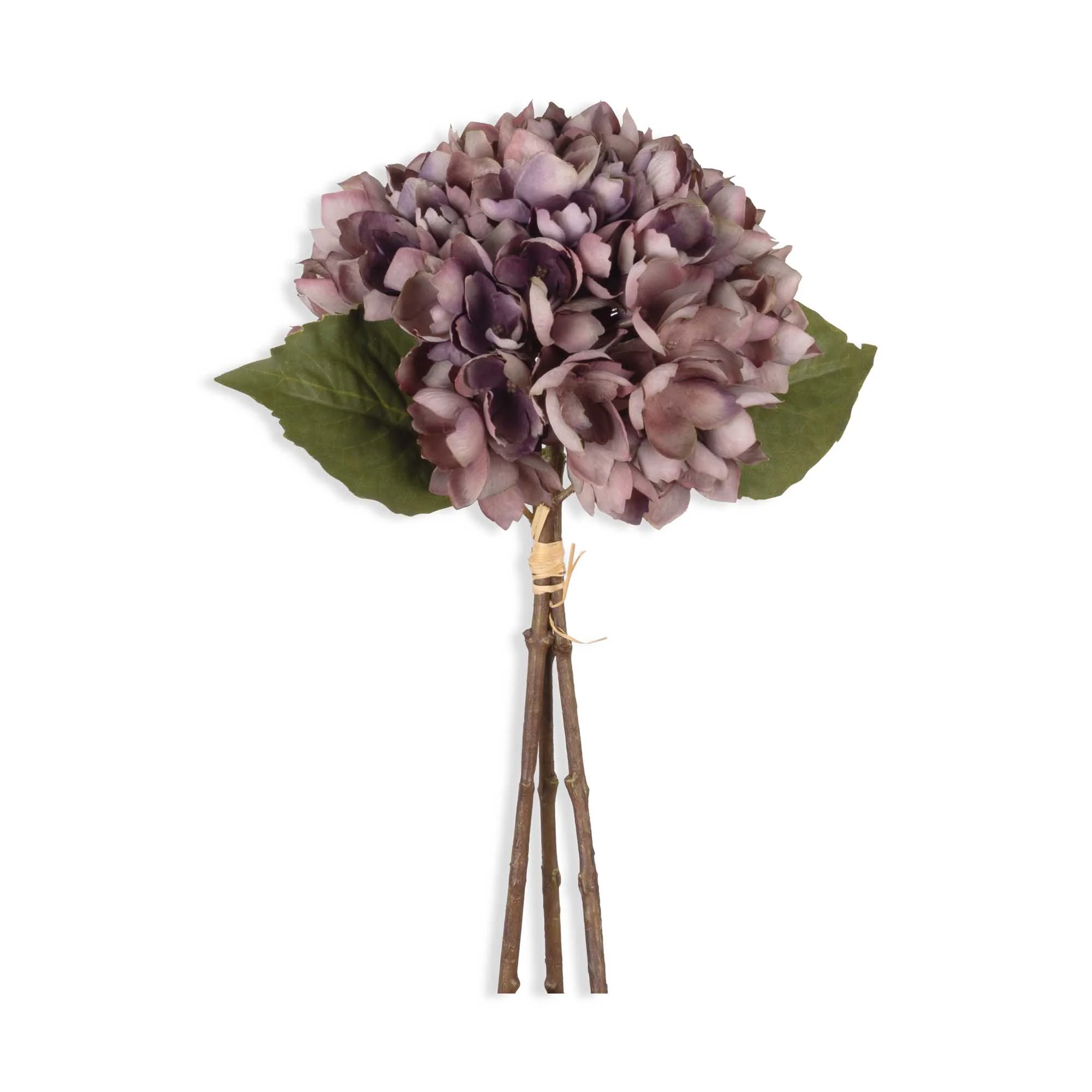 Artificial Hydrangea Bunch, Damson - Image 3
