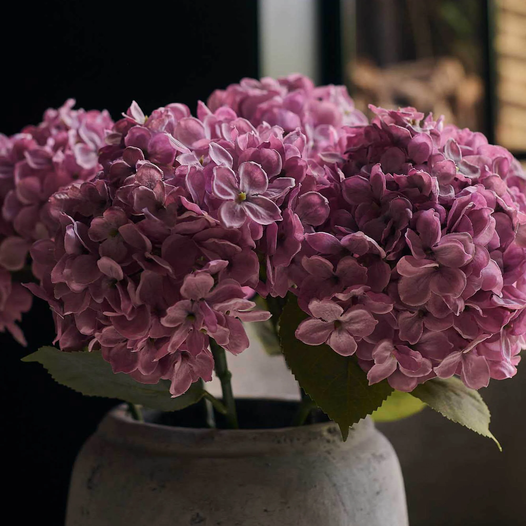 Artificial Hydrangea, Lilac - Image 2