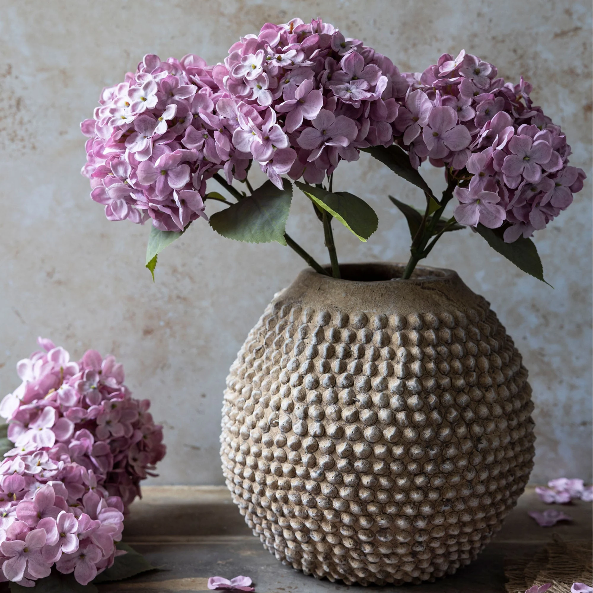 Artificial Hydrangea, Lilac - Image 4