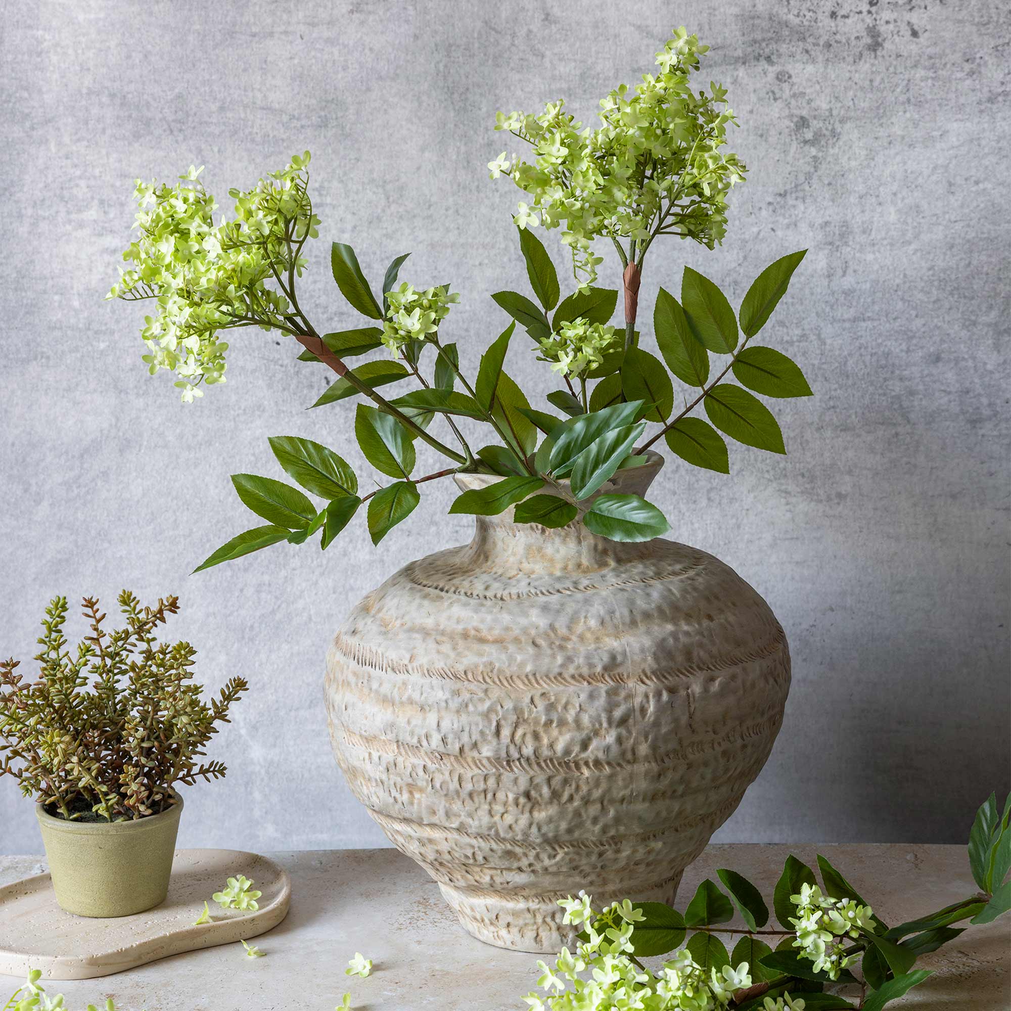 Artificial Lilac Stem, Pistachio - Image 4