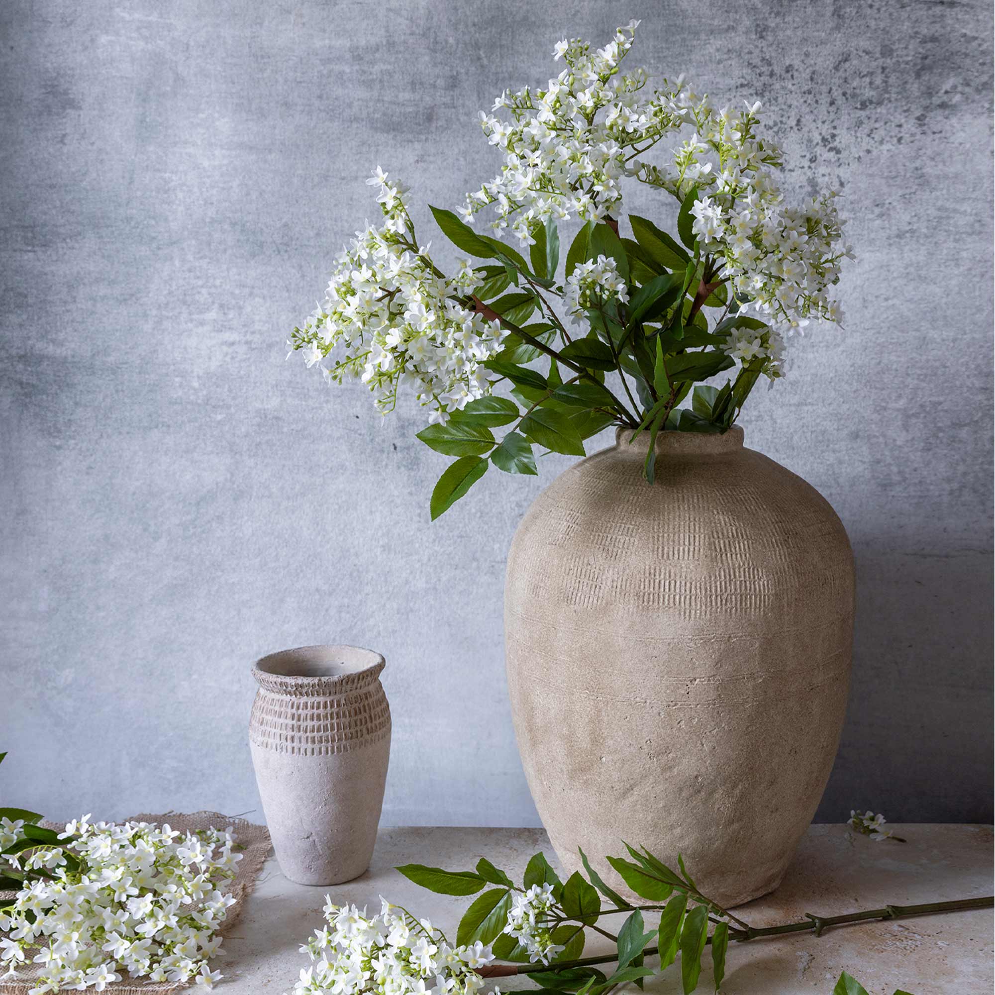 Artificial Lilac Stem, White - Image 4