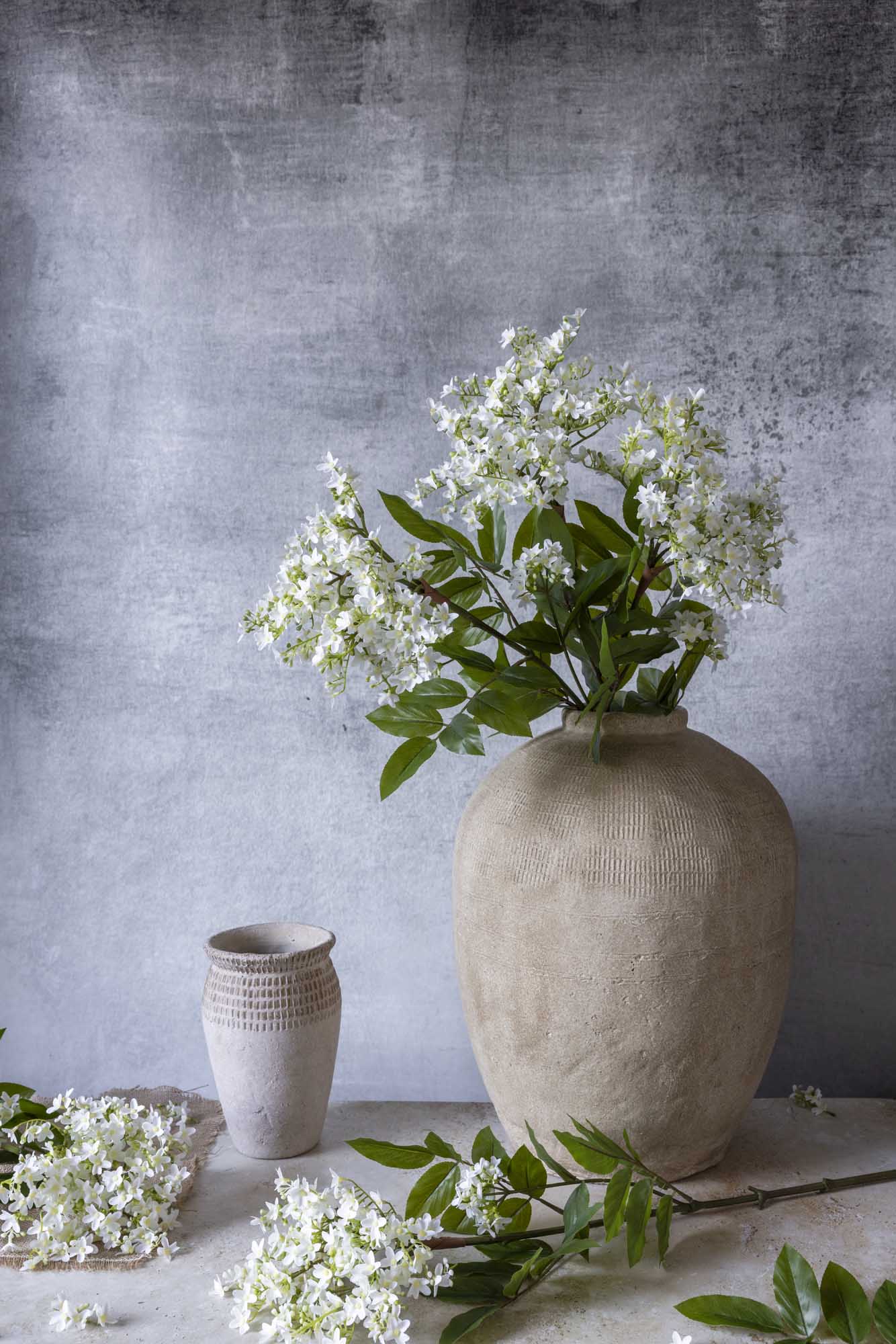 Artificial Lilac Stem, White - Image 5