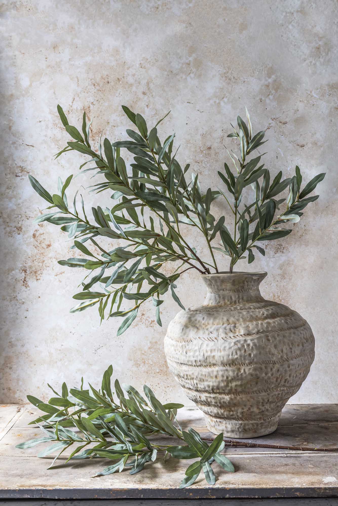 Artificial Olive Branch, Soft Green - Image 5