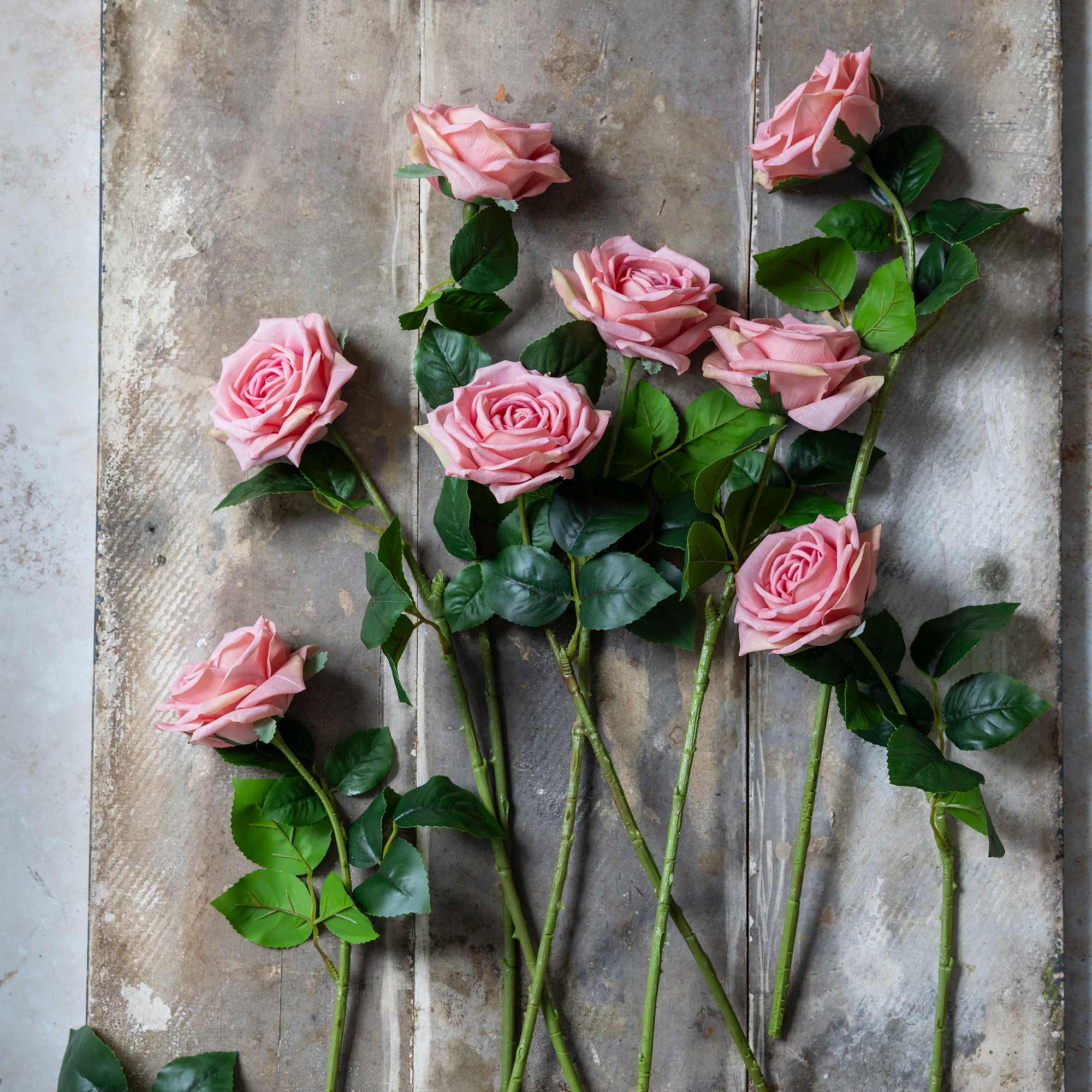 Artificial Real Touch Rose, Peach