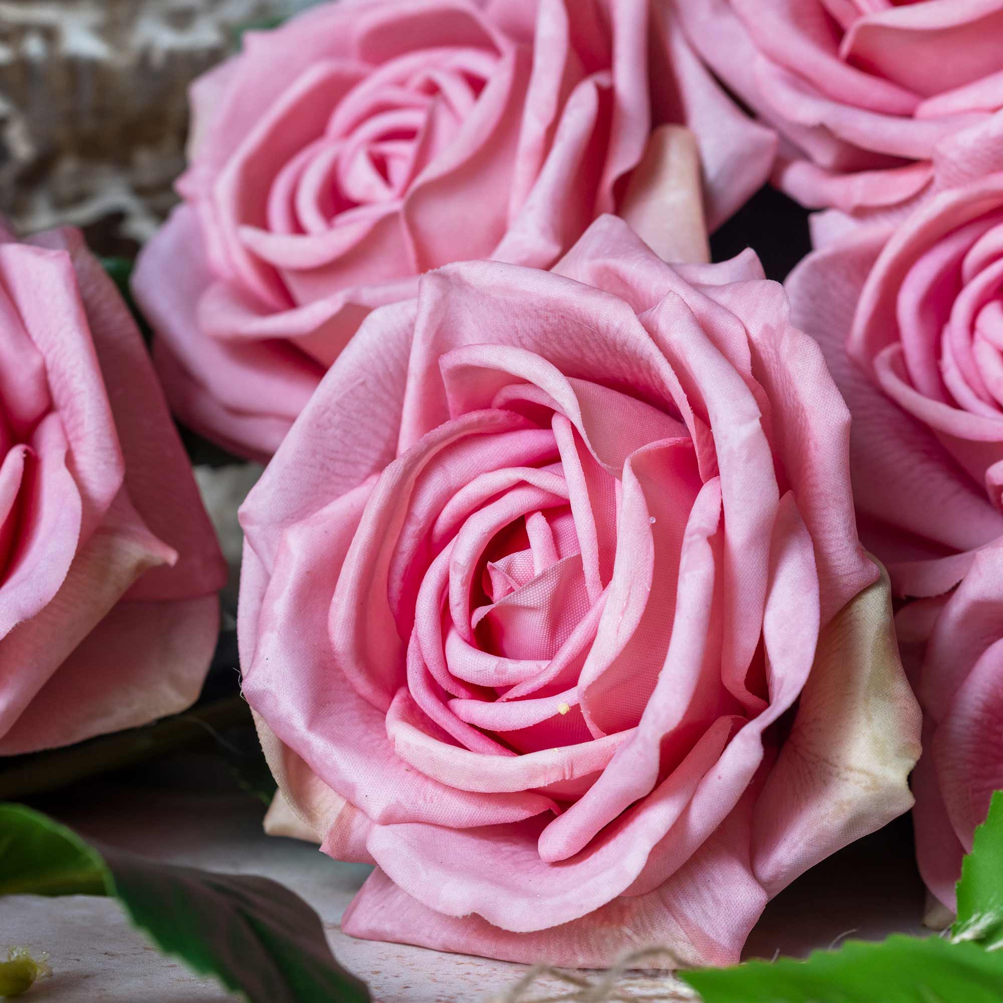 Artificial Real Touch Rose, Peach - Image 6