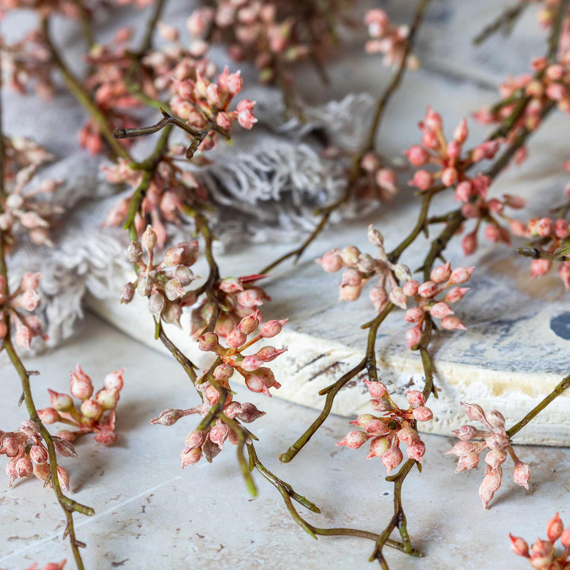 Artificial Succulent Branch, Coral - Image 2
