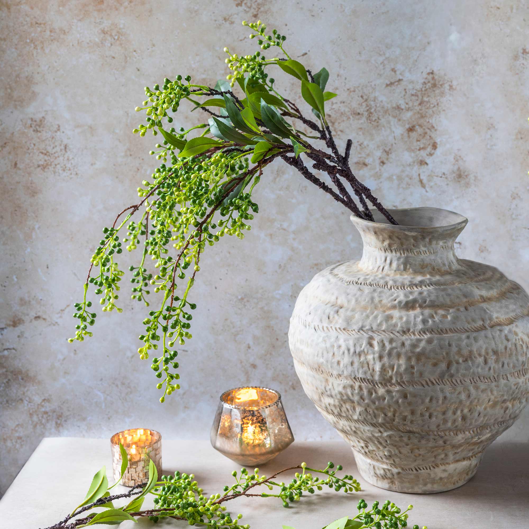 Artificial Viburnum Branch - Image 4