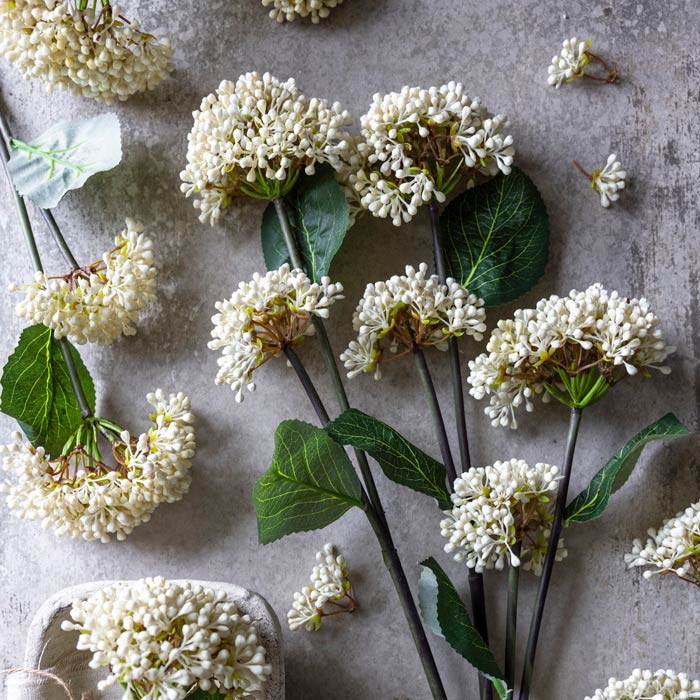 Artificial Viburnum, Cream - Image 2