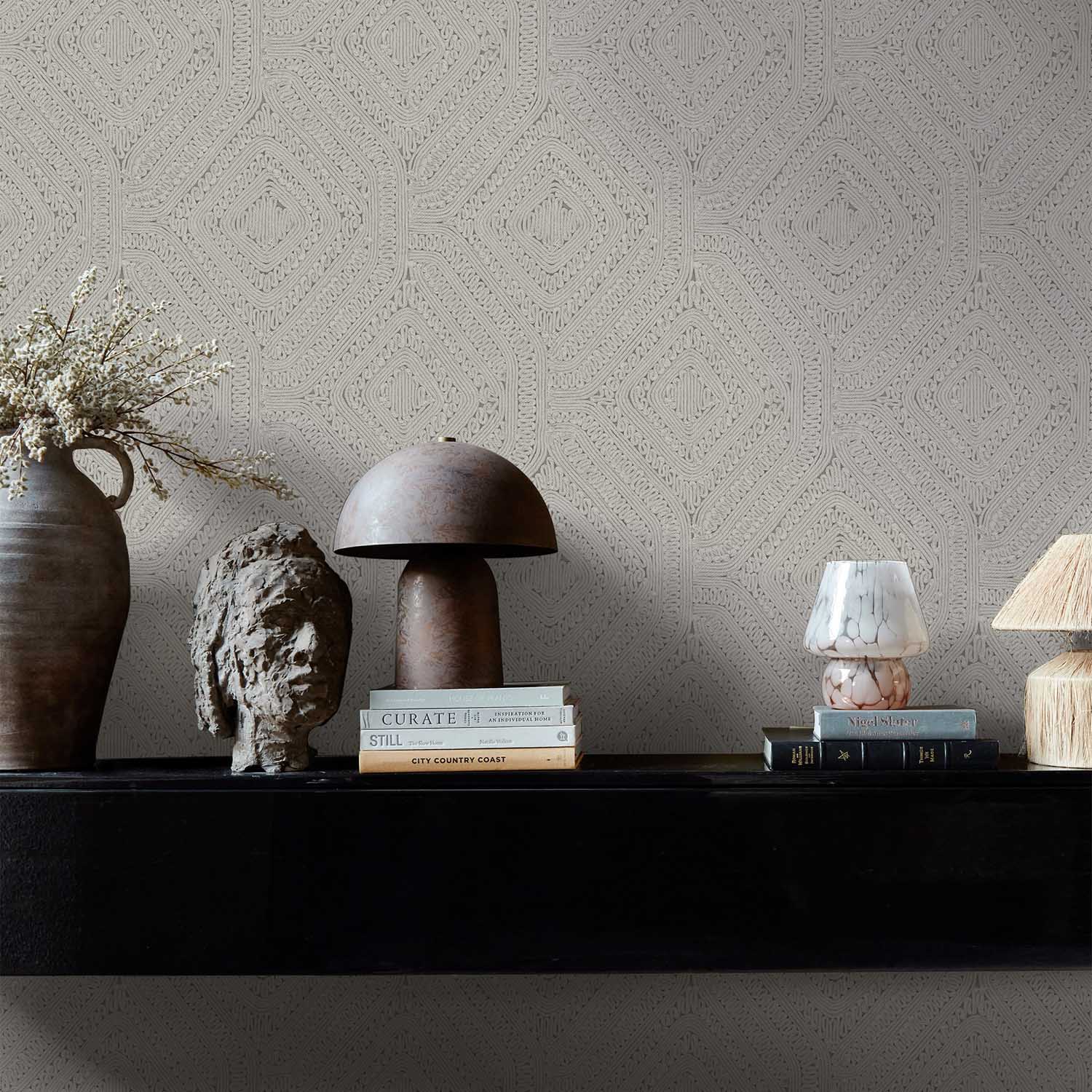 Artisan Weave Wallpaper, Cream