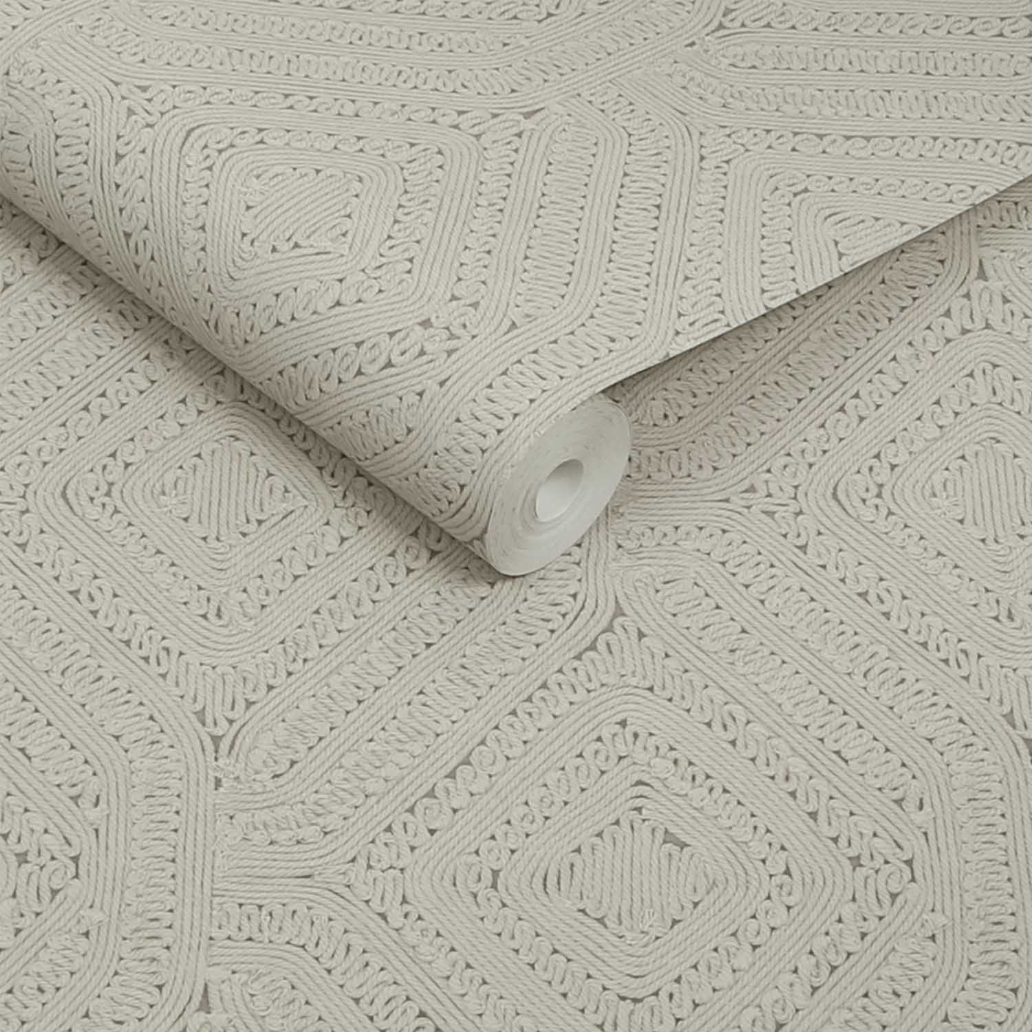 Artisan Weave Wallpaper, Cream - Image 5