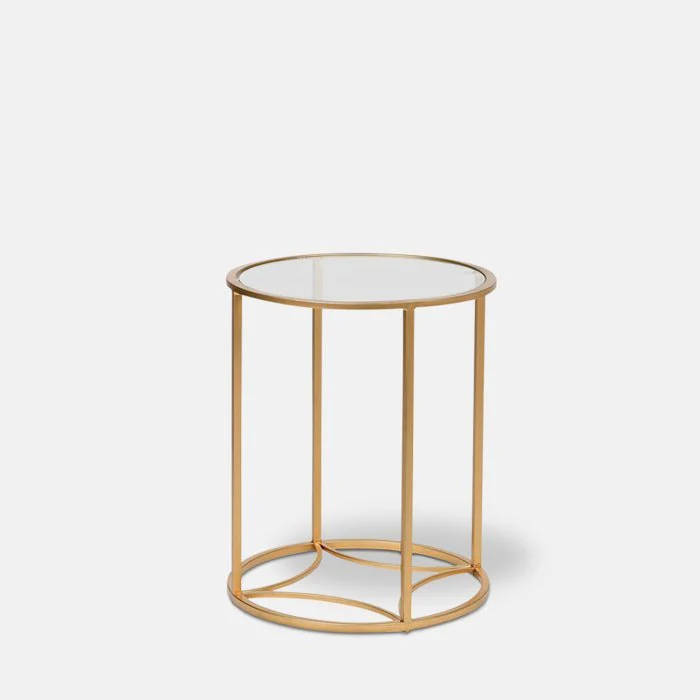 Bardon Round Glass Side Table - Image 4