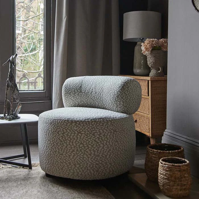 Blakely Grey Patterned Armchair - Image 2