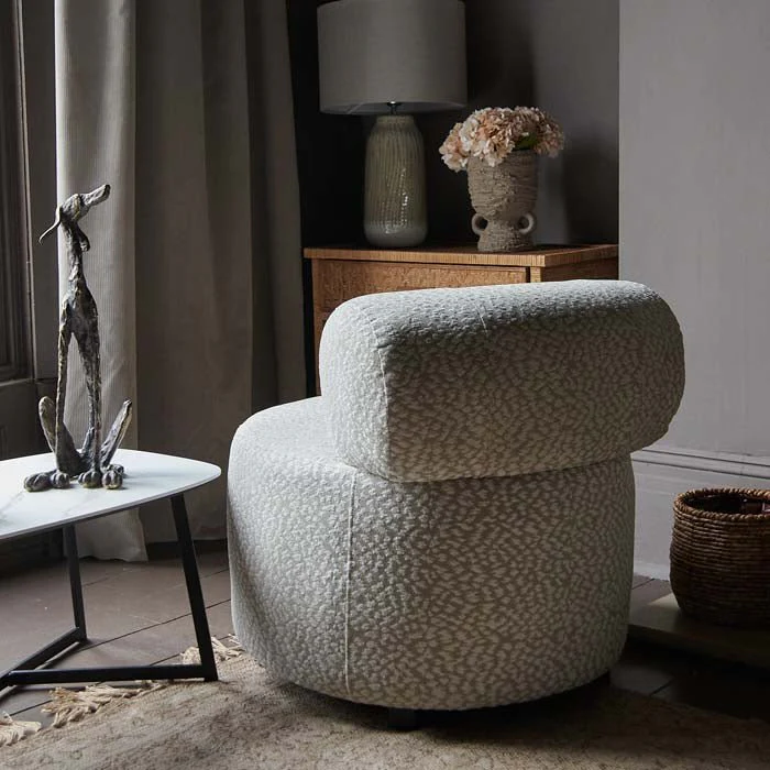 Blakely Grey Patterned Armchair - Image 5