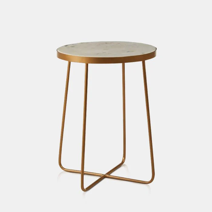 Blanco Marble Side Table - Image 4