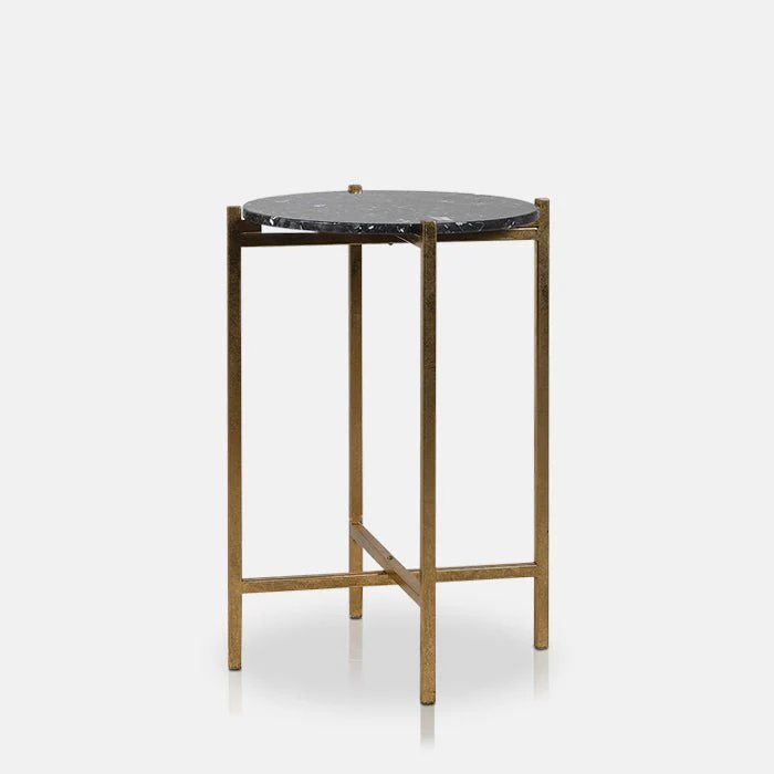 Brooksby Marble Effect Side Table - Image 4