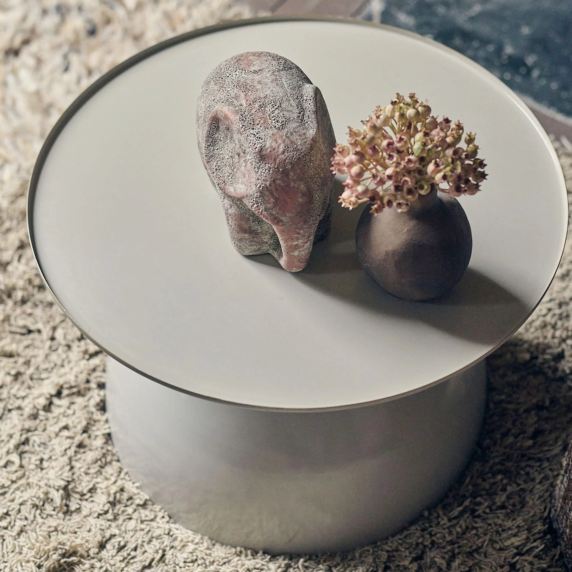 Burton Side Table, Cream - Image 3
