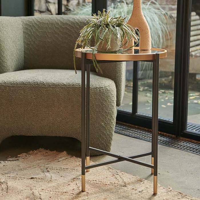 Cairo Mirrored Side Table