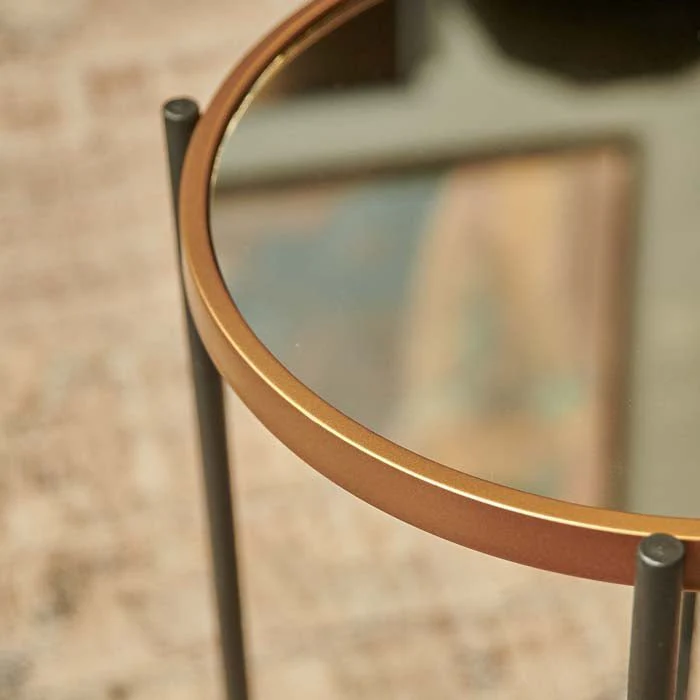 Cairo Mirrored Side Table - Image 3