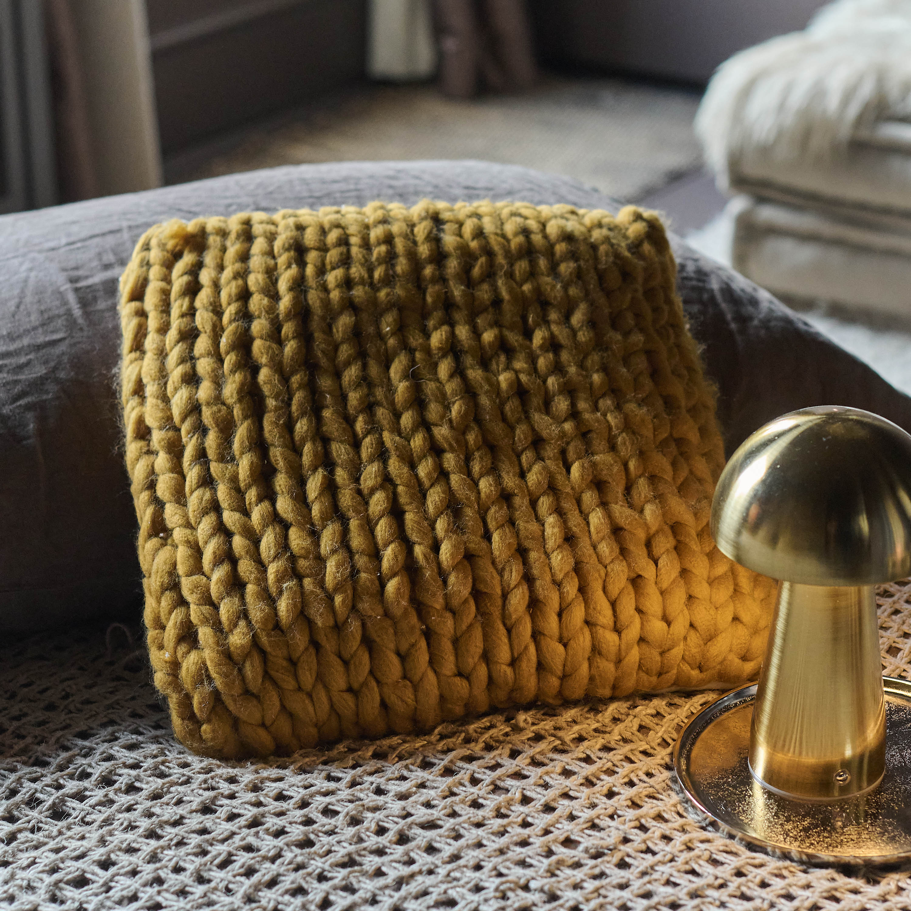 Carmac Knitted Cushion - Image 2