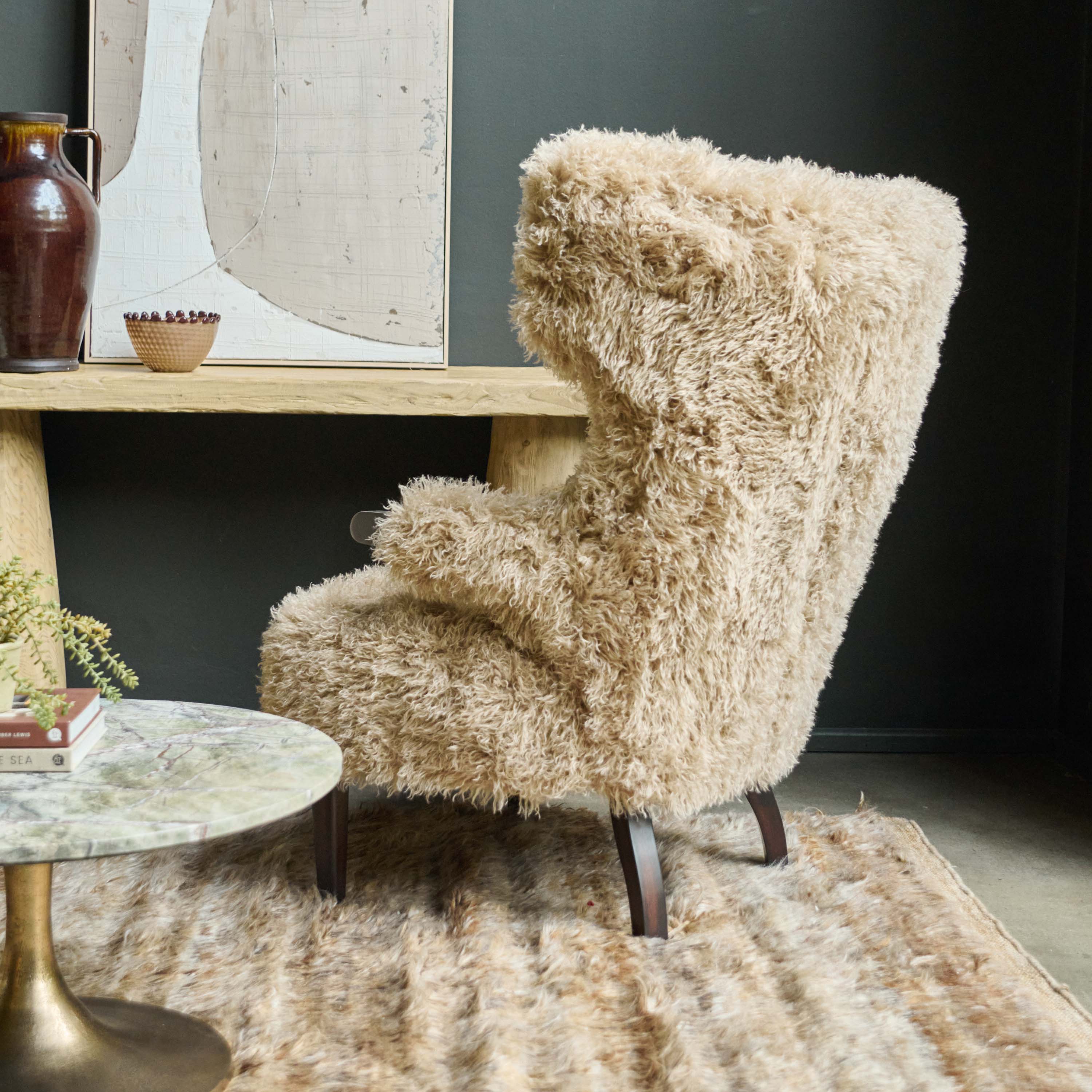 Chalford Faux Fur Armchair - Image 9