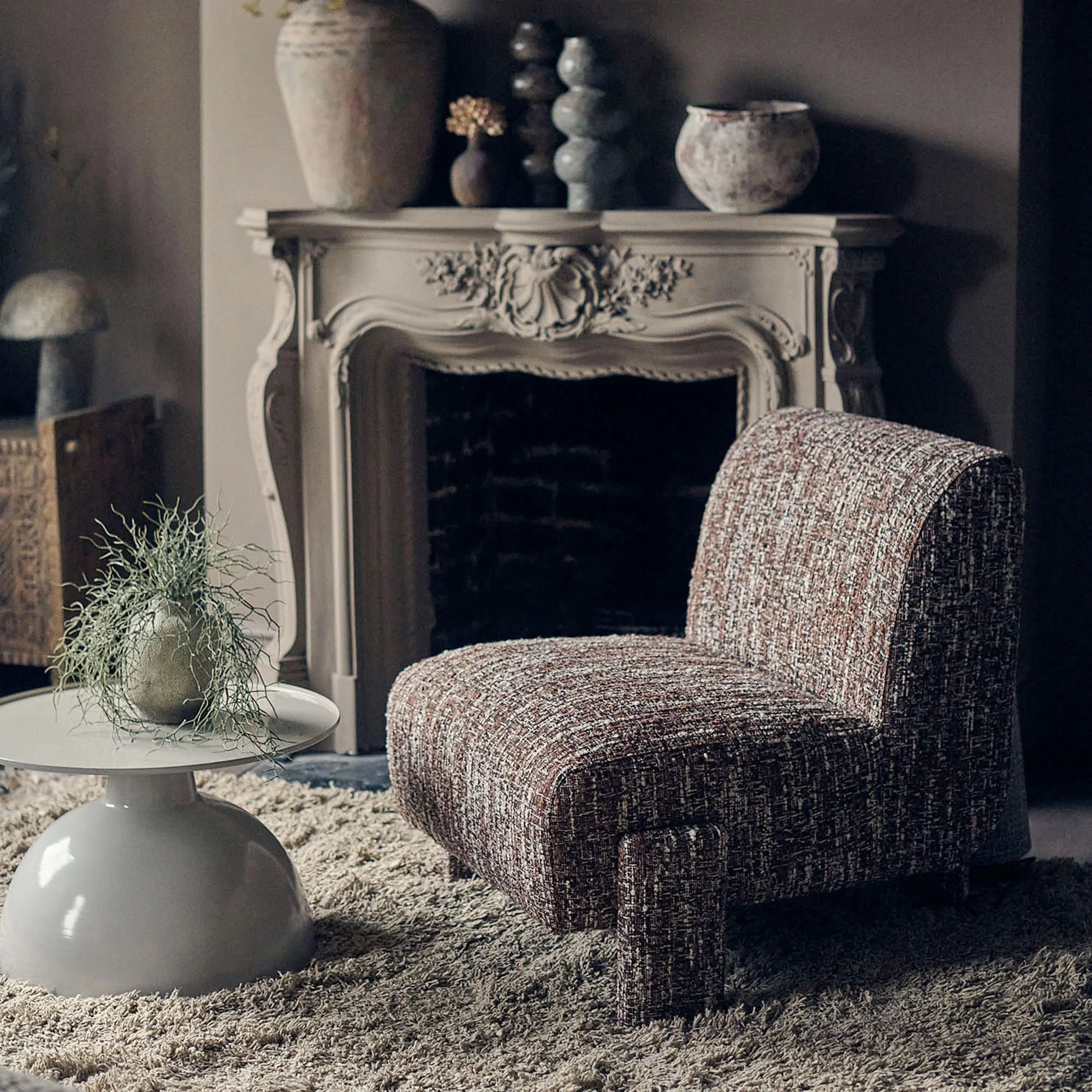 Darell Boucle Accent Chair - Image 2