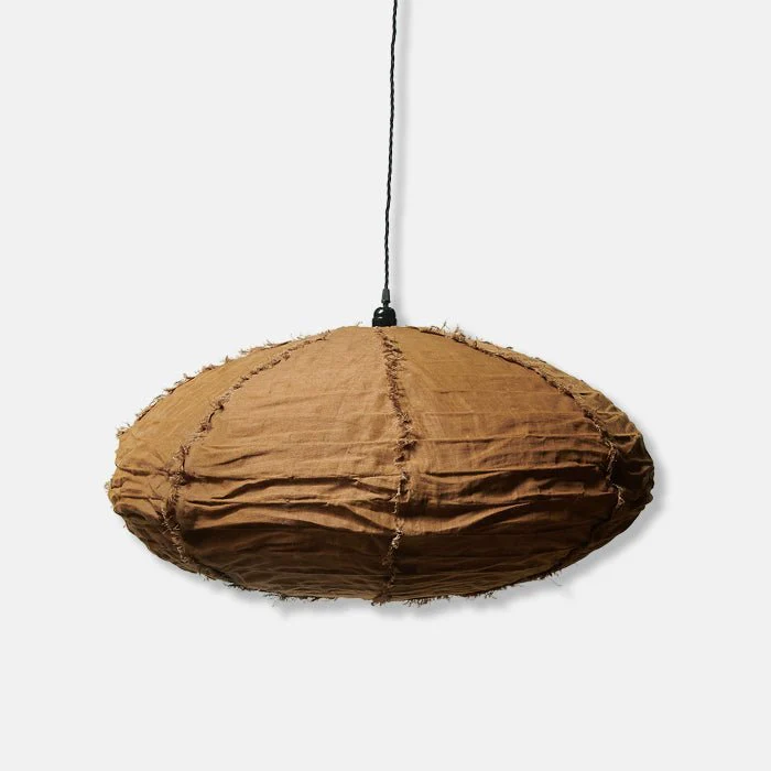 Drongo Fabric Pendant, Caramel - Large - Image 4