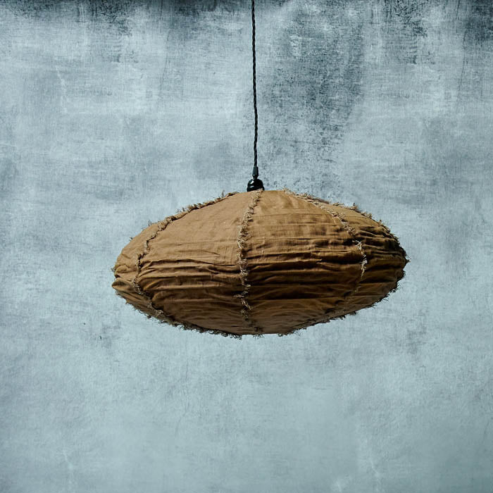 Drongo Fabric Pendant, Caramel - Medium - Image 3