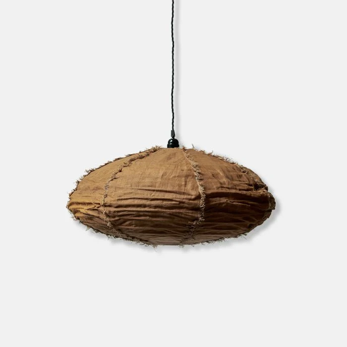 Drongo Fabric Pendant, Caramel - Medium - Image 4