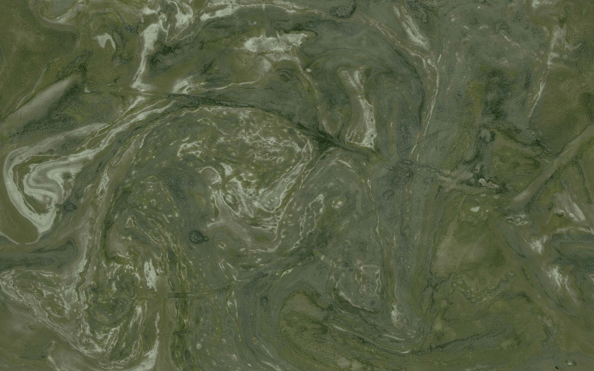 Ethereal Marble Mural, Moss - Image 4