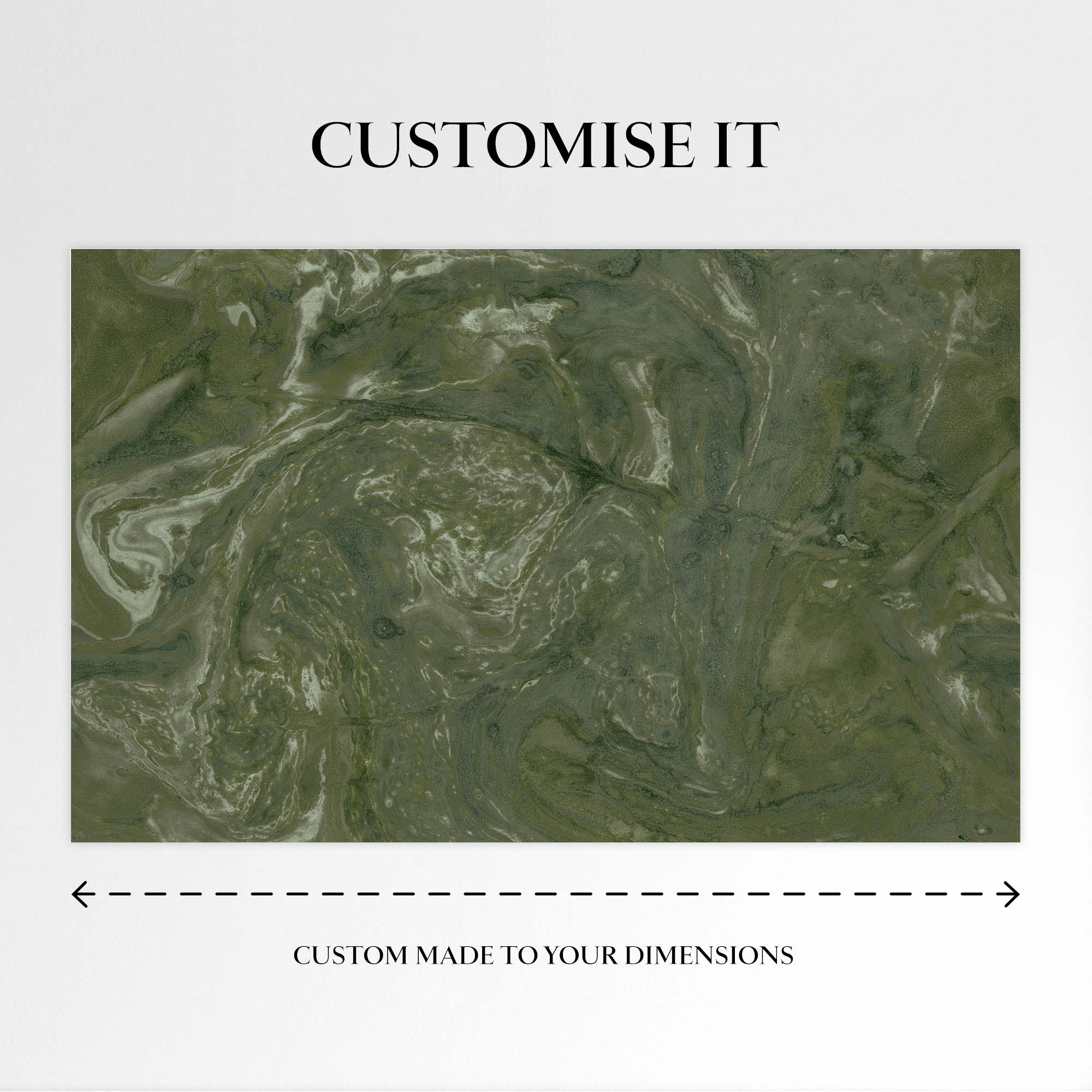 Ethereal Marble Mural, Moss - Image 5