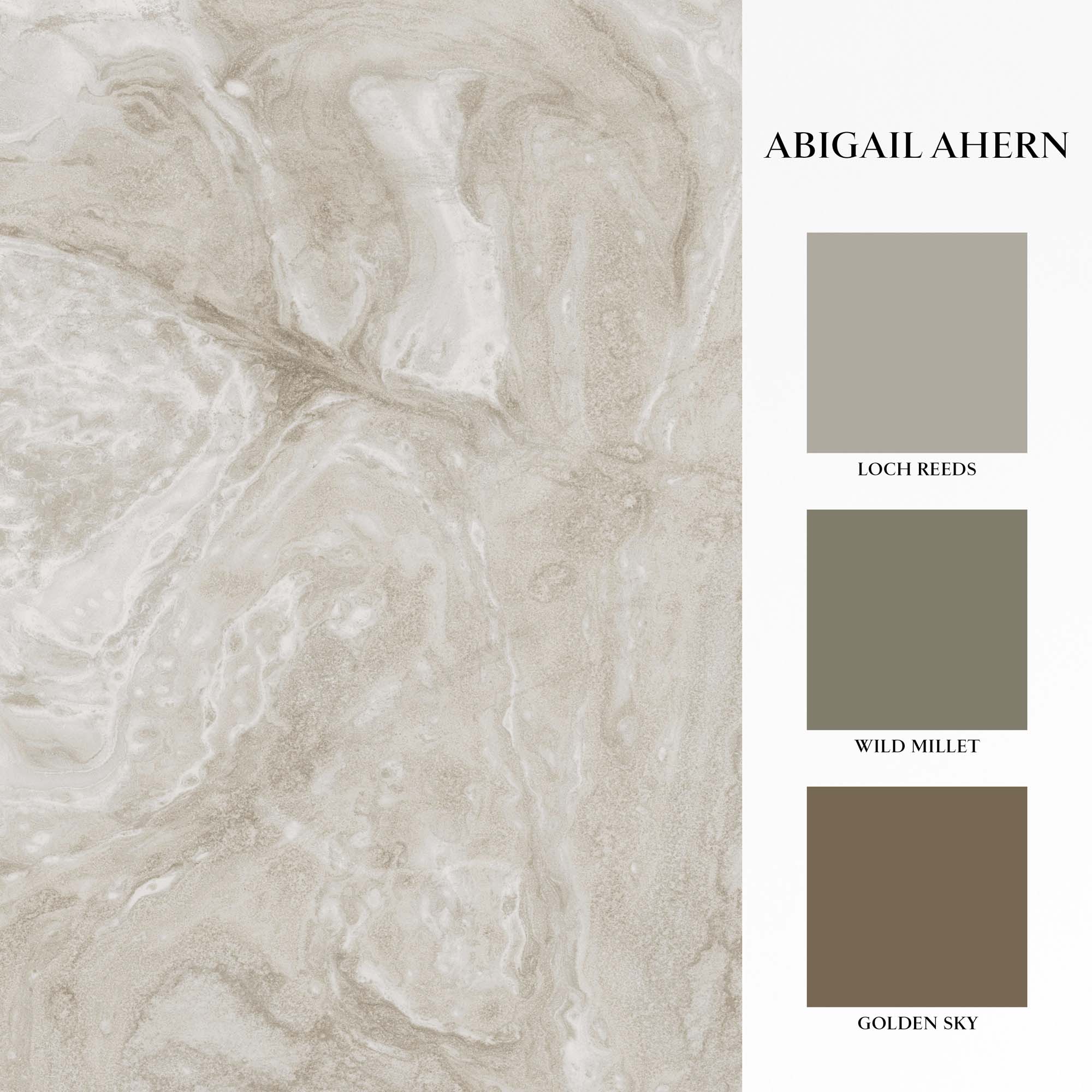 Ethereal Marble Mural, Pearl - Image 3