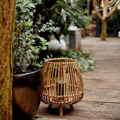 Fabian Bamboo Candle Lantern