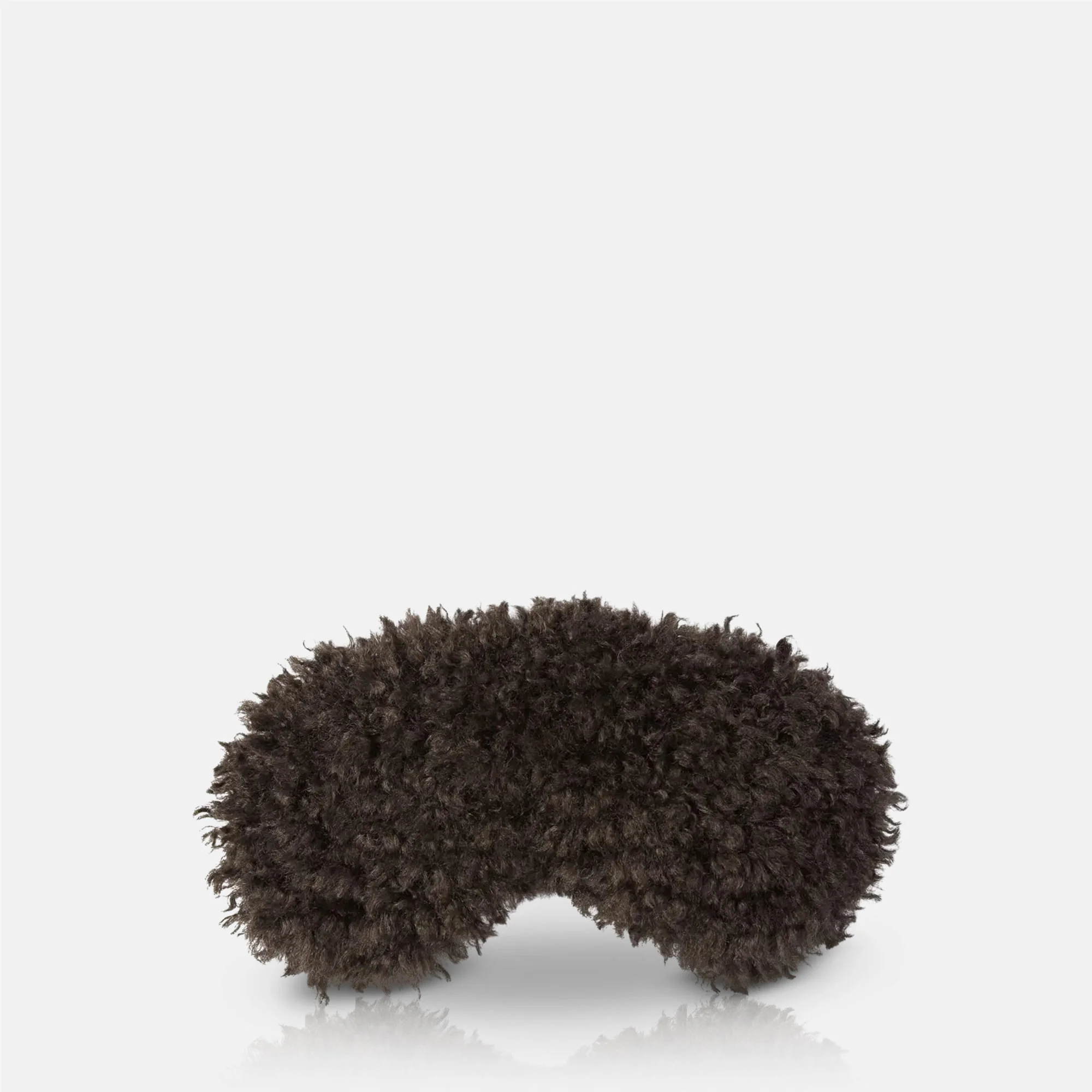 Faux Fur Eye Mask, Mocha - Image 4