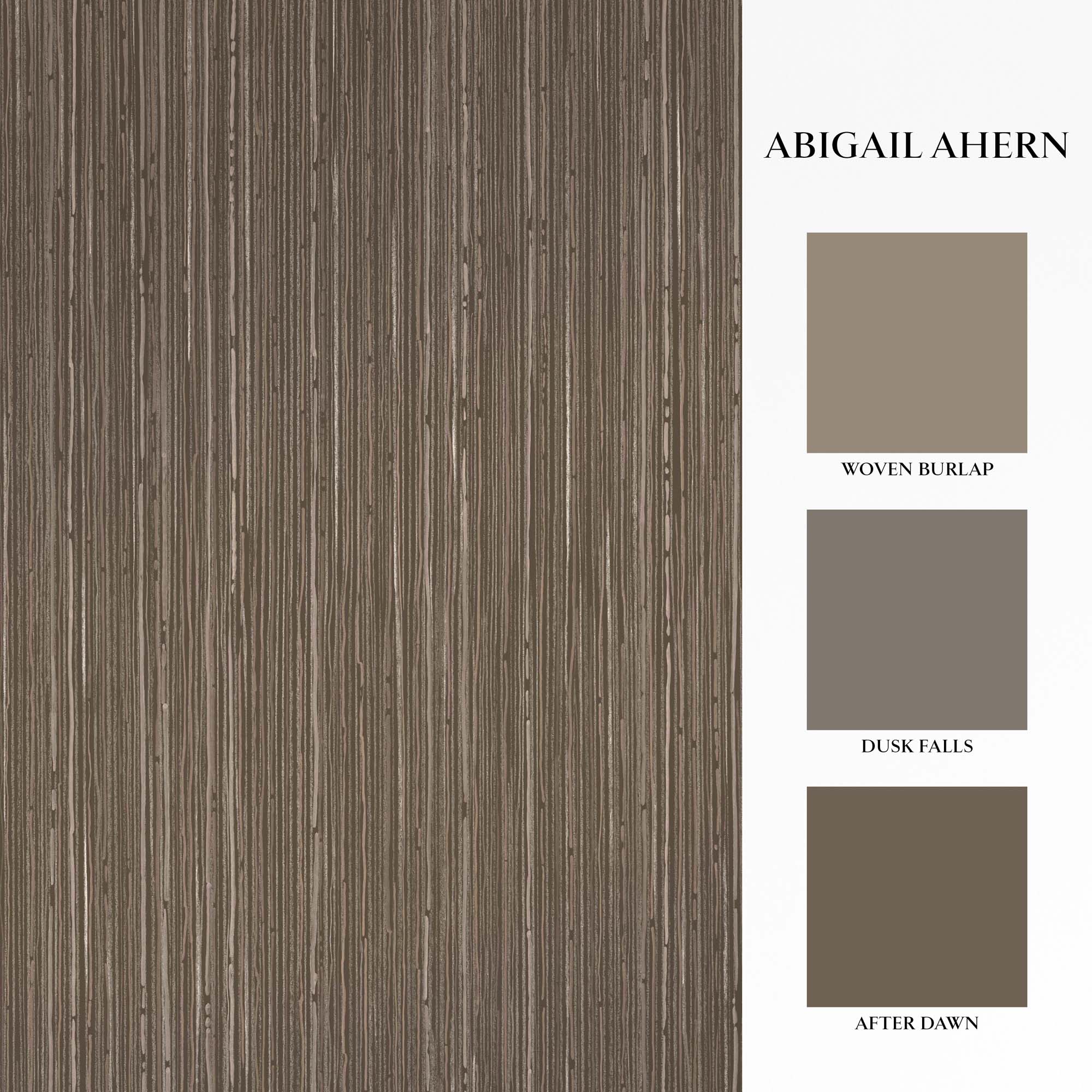 Fibre Stripe Wallpaper, Sable - Image 3