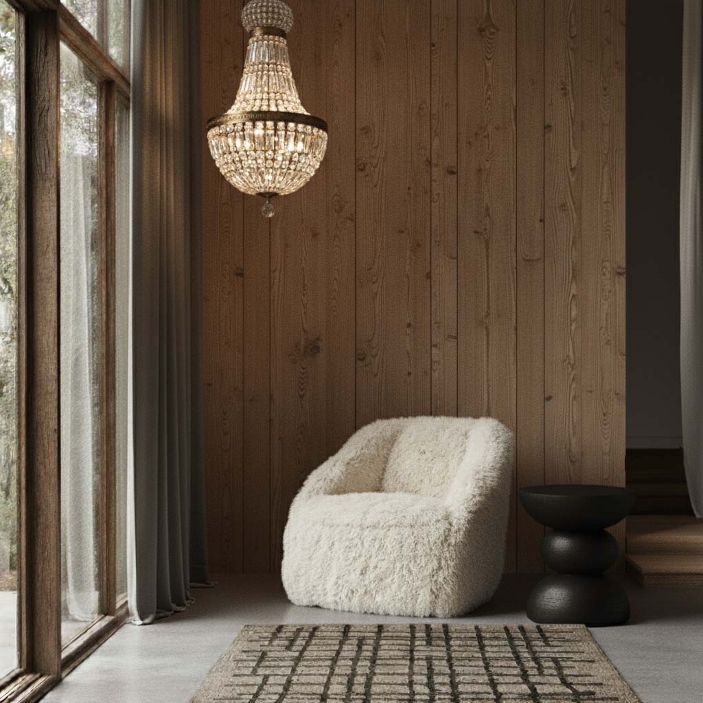Hamish Faux Sheepskin Armchair - Image 6