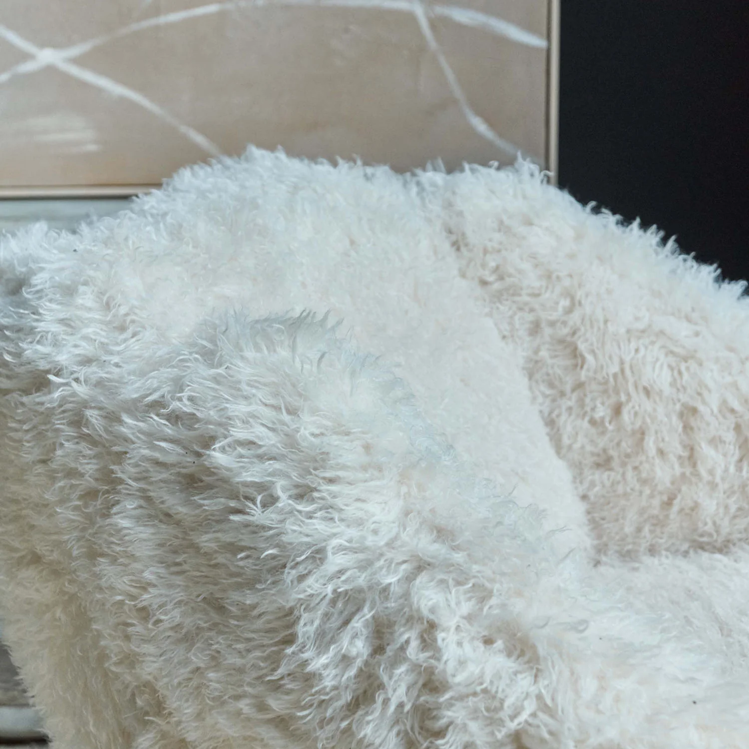 Hamish Faux Sheepskin Armchair - Image 8