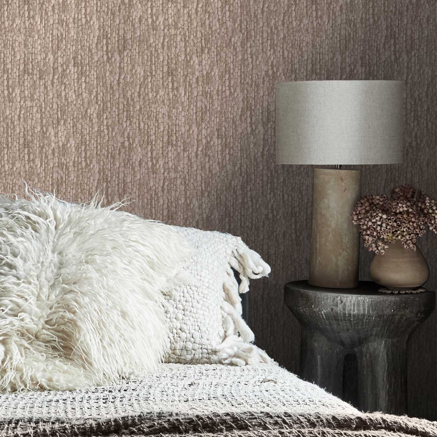 Heirloom Knit Wallpaper, Baked Beige
