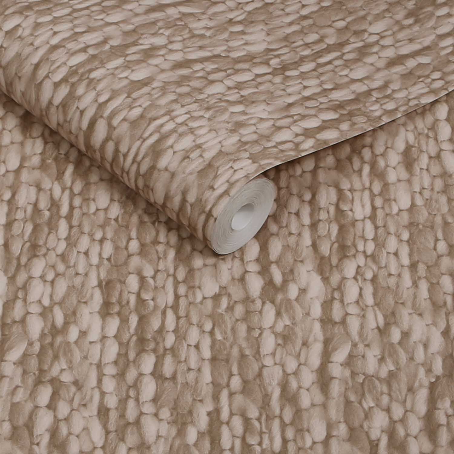Heirloom Knit Wallpaper, Baked Beige - Image 5