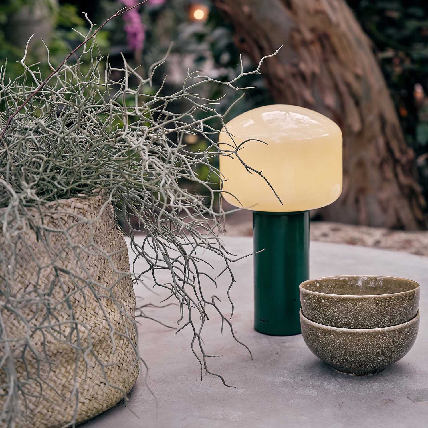 Hudson Portable Table Lamp, Green - Image 2