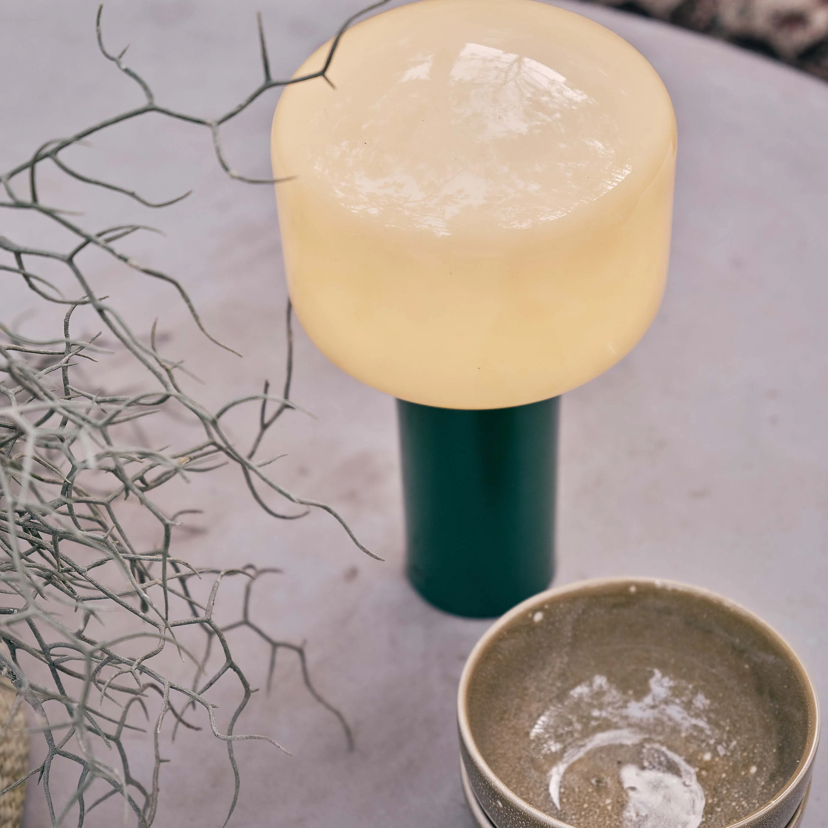 Hudson Portable Table Lamp, Green - Image 9