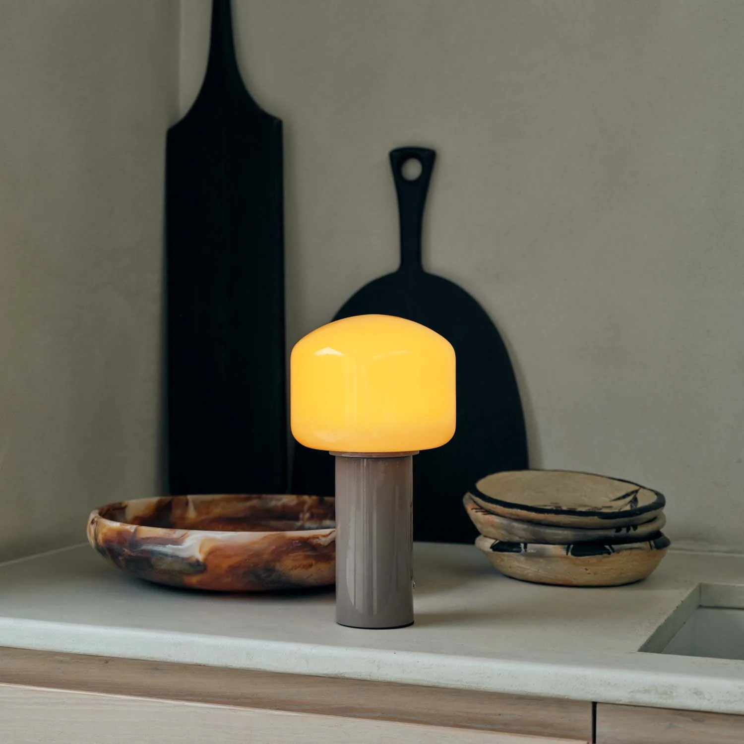 Hudson Portable Table Lamp, Orange - Image 3