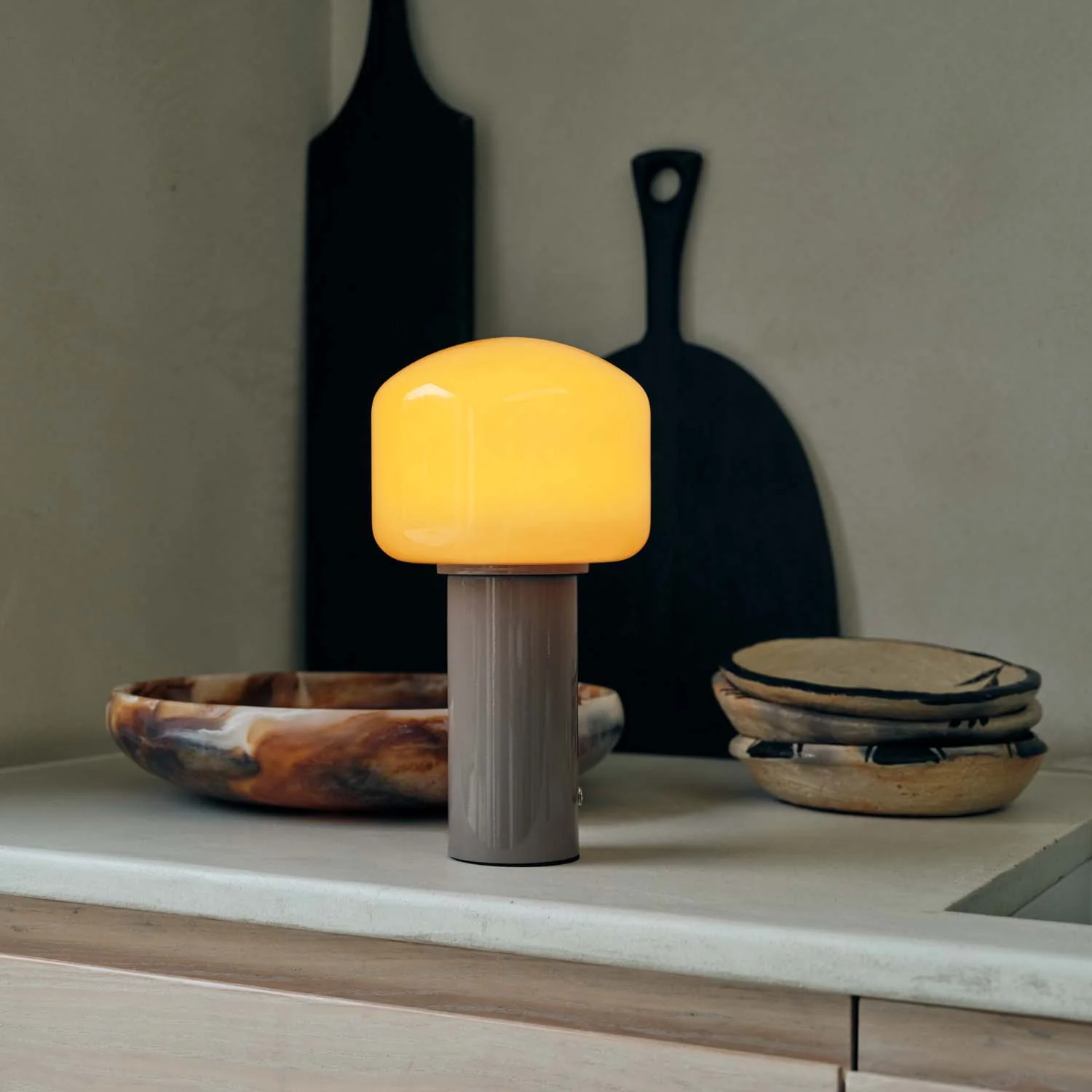 Hudson Portable Table Lamp, Orange - Image 5